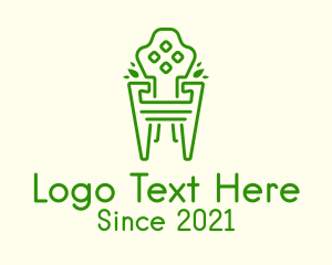 Green - Green Garden Chair logo design