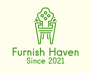 Green Garden Chair logo design