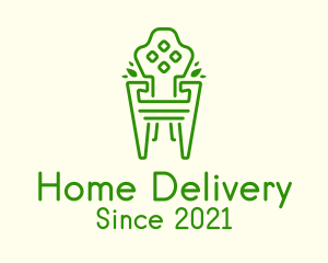 Green Garden Chair logo design