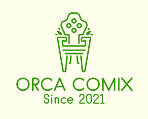 Furniture Shop - Green Garden Chair logo design