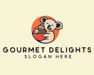 Koala Ramen Bowl logo design