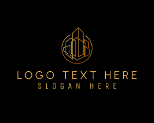 Lux - Premium Building Realty logo design