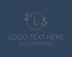 Salon - Floral Beauty Circle logo design