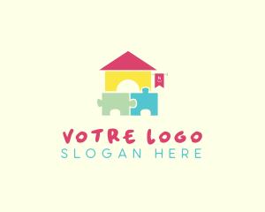 Puzzle - Puzzle Daycare Kindergarten logo design