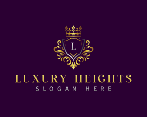 Luxury Shield Crest logo design