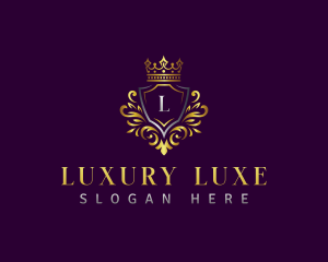 Luxury Shield Crest logo design