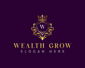 Luxury Shield Crest logo design