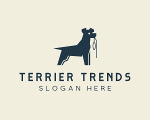 Terrier - Terrier Dog Walker logo design