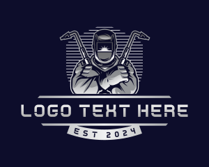 Welder Industrial Machinist  logo design