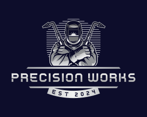 Welder Industrial Machinist  logo design