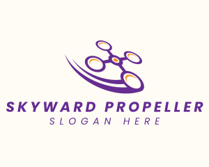 Drone Aerial Propeller logo design