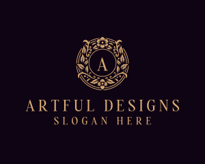 Stylish Floral Boutique logo design