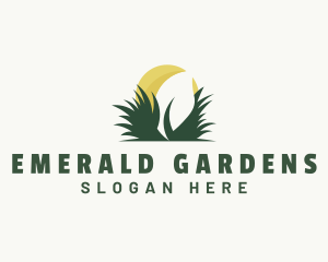 Grass Planting Agriculture logo design