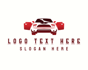 Headlight - Automobile Car Vehicle logo design