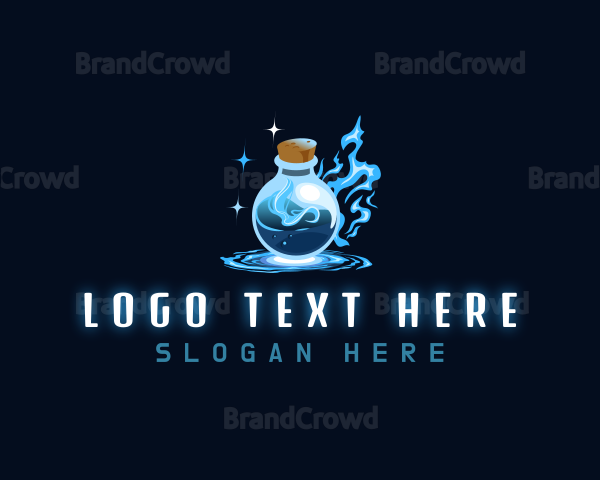 Magic Bottle Potion Logo