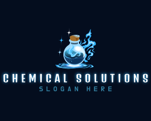 Magic Bottle Potion logo design