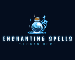 Magic Bottle Potion logo design