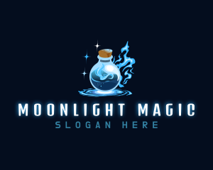 Magic Bottle Potion logo design