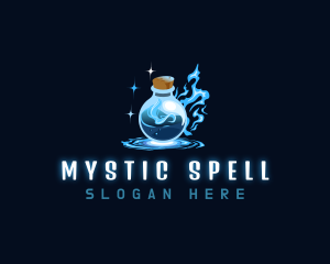 Spell - Magic Bottle Potion logo design