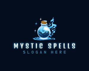 Sorcery - Magic Bottle Potion logo design