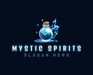 Magic Bottle Potion logo design