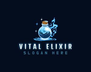 Elixir - Magic Bottle Potion logo design