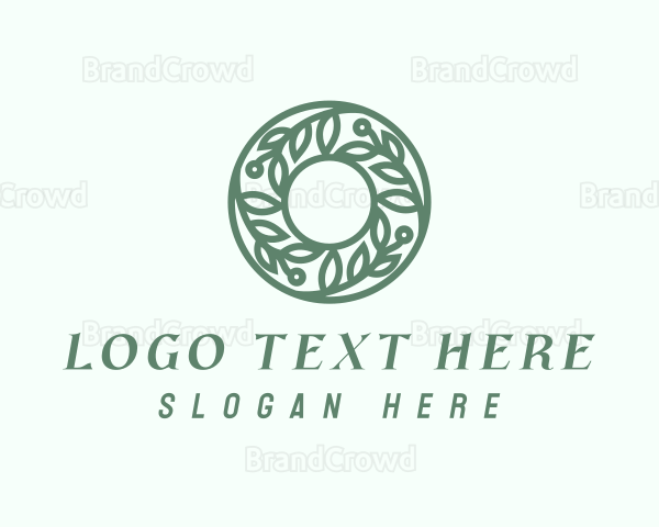 Green Salon Letter O Logo