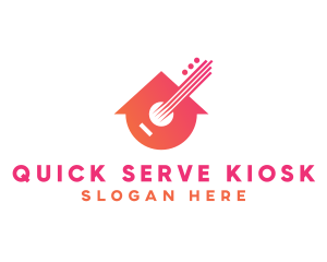 Guitar Music Home logo design