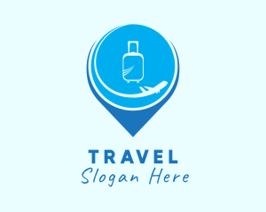 Travel Location Pin logo design