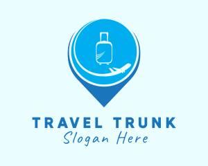Baggage - Travel Location Pin logo design