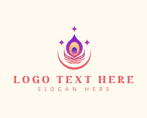 Blog - Writer Peacock Quill logo design