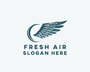 Feather Wings Flight logo design