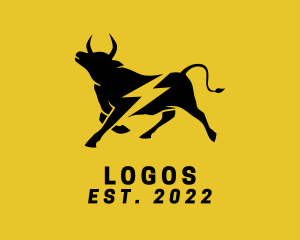 Volt - Lightning Bull Farm logo design