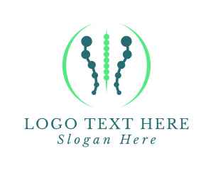 Spinal - Spine Chiropractor Therapist logo design