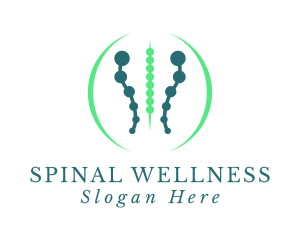 Spinal - Spine Chiropractor Therapist logo design