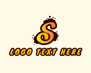 Funky - Letter S Graffiti Art logo design