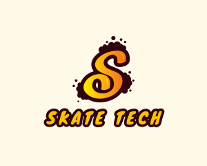 Letter S Graffiti Art logo design