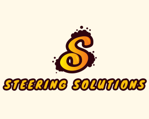 Letter S Graffiti Art logo design