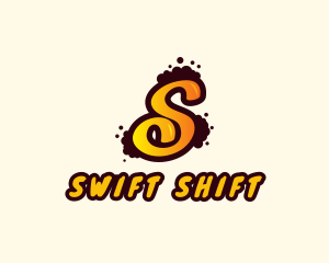 Letter S Graffiti Art logo design