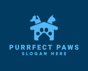 Dog Cat Pet Shelter logo design