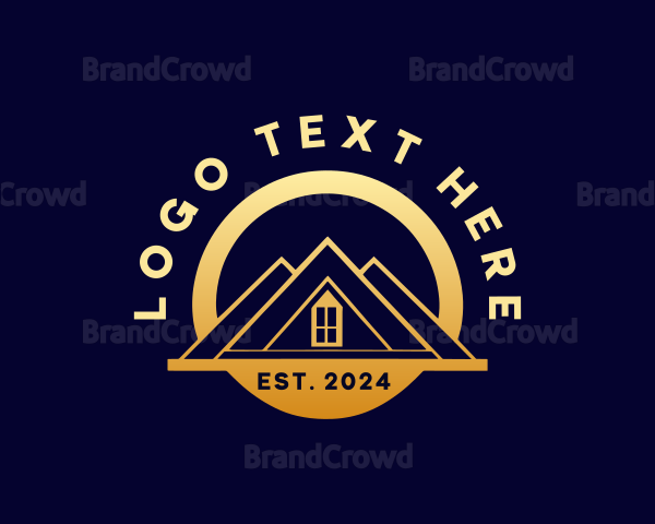 Roofing Real Estate House Window Logo