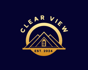 Roofing Real Estate House Window logo design