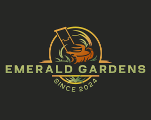 Grass Lawn Mowing logo design