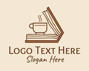 Reading - Reading Cafe Book logo design