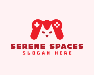 Cat Game Controller logo design