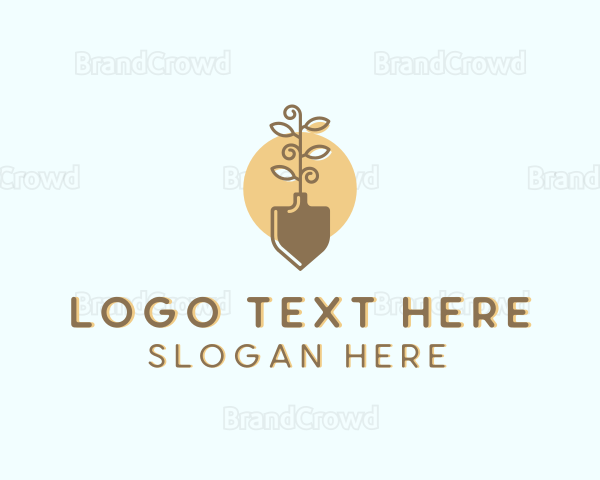 Tree Planting Shovel Logo