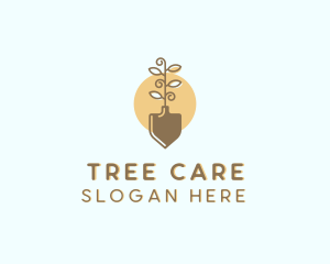 Tree Planting Shovel logo design