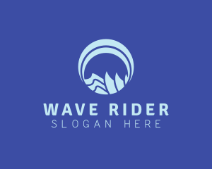 Water Beach Wave logo design