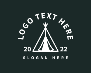 Tourism - Outdoor Camping Tent logo design