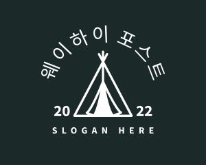 Outdoor Camping Tent  logo design